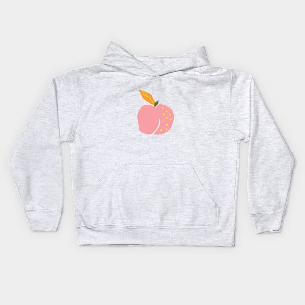 Peachy Days Peach Good Vibes Cute Funny Sarcastic Happy Fun Introvert Silly Inspirational Motivational Gift Kids Hoodie by EpsilonEridani